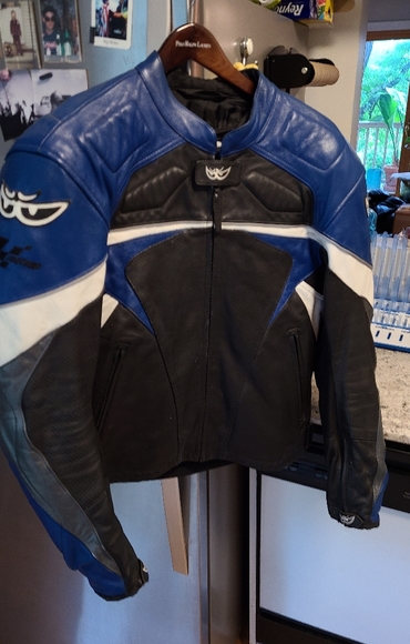 Moto GP Mens Large Leather Jacket - Picture 1 of 3